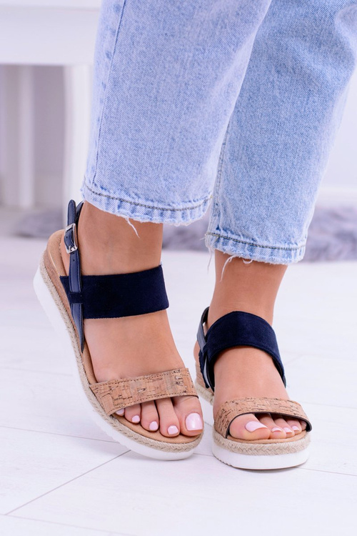 Women's Felucci Linen Anchor Sandals