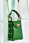 Small Women's Handbag With Ornament Green Ellies