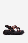 Women's Platform Sandals With Straps Leopard Print Filamira