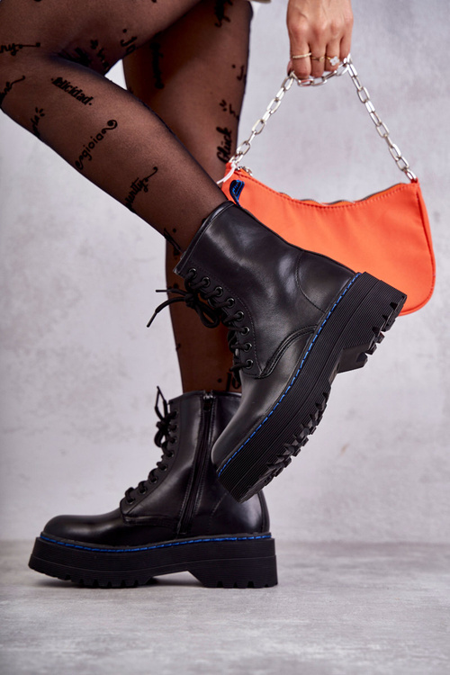 Women's Tied Boots Glany Black Callie