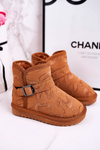 Children's Snow Boots With Fur Camel Kawai