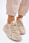 Women's Fashion Sock Sneakers Beige Daxo