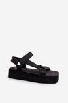 Women's Black Platform Sandals Edireda