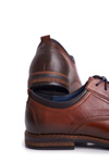 Półbuty Męskie Casual Skórzane Nikopol Brązowe 1726