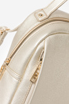 Women's Small Backpack Made of Eco Leather NOBO BAGP230-K023 Gold