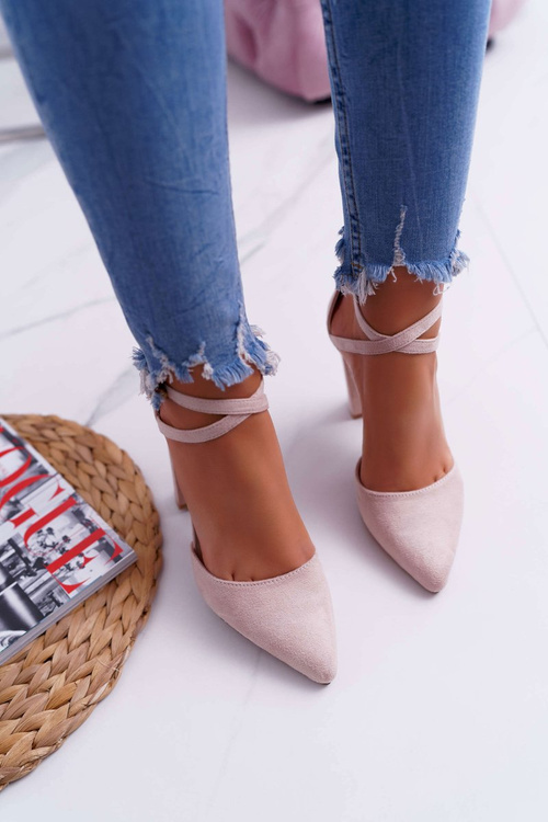 Women's High Traffic Beige Pointed Stiletto pumps