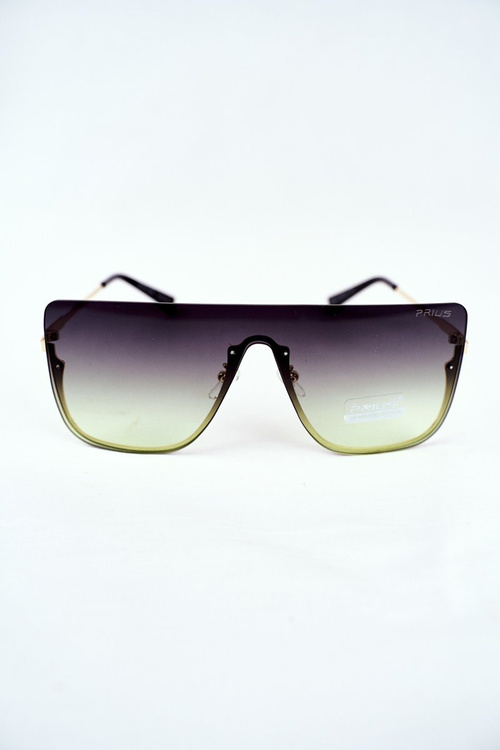 Women's Sunglasses Gold Prius PRE-37 Green Gradient