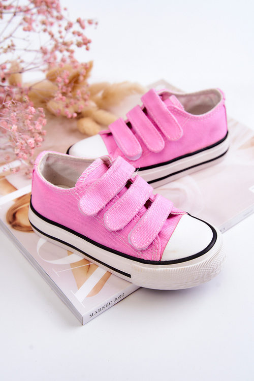 Children's Sneakers With Velcro Pink Bernie