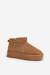 Women's Suede Snow Boots On Platform Camel Nereviana