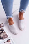 Women's Espadrilles Big Star Braided Sole Silver DD274770