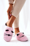 Soft Cat Slippers with Ears Pink Distty