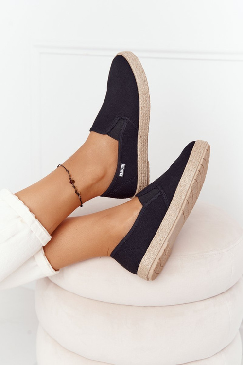 Espadrilles On A Braided Sole Big Star HDD274017 Black