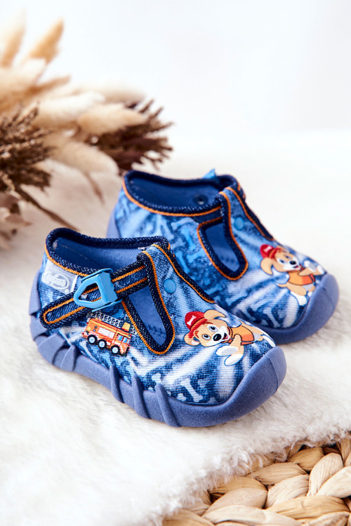 Slippers shoes Befado Dog and Guard 110P354 Blue
