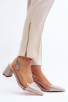 Elegant Pointed-Toe Pumps D&A MR91292-1 Champagne