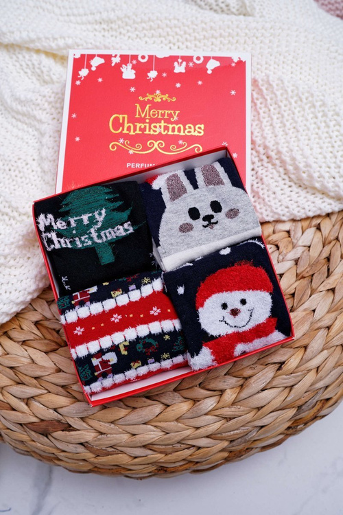 Women's Scented Socks Set of 4 Pairs Christmas COSAS A4