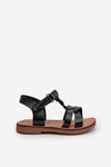 Children's Sandals with Velcro Fastening Black Sarniema