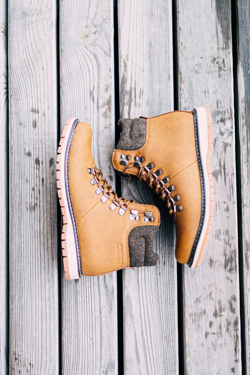 Men's Booties Trappers Big Star Camel EE174402