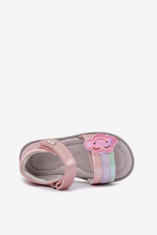 Children's Sandals With Velcro Pink Orailla