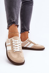 Women's Low Sneakers Sports Shoes Beige Eudiopis