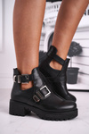 Women's Boots On Heel Black Frago