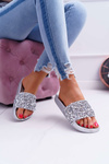 Women's Flip Flops Silver Glamour