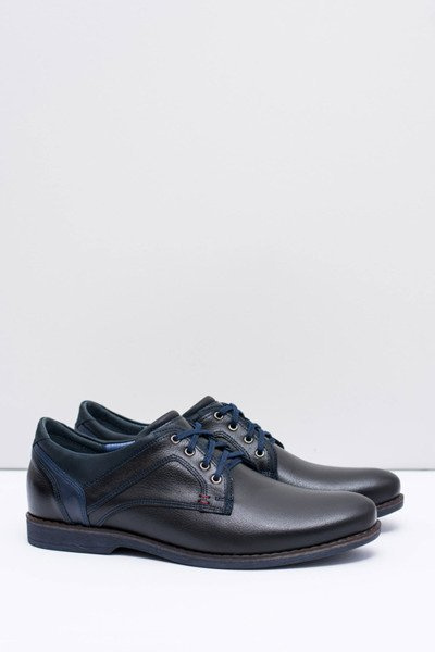 Nikopol Black Leather Men's Casual Jericho Half Boots