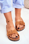 Women's Slides Camel Buckle Adjustment Rosaline