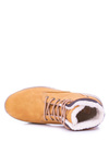 Warmed Men's Trekking Boots With Fleece Camel Gladio