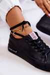 Tenisówki Damskie Niskie Cross Jeans Czarne JJ2R4054C