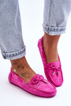 Women's Suede Moccasins Pink Si Passione