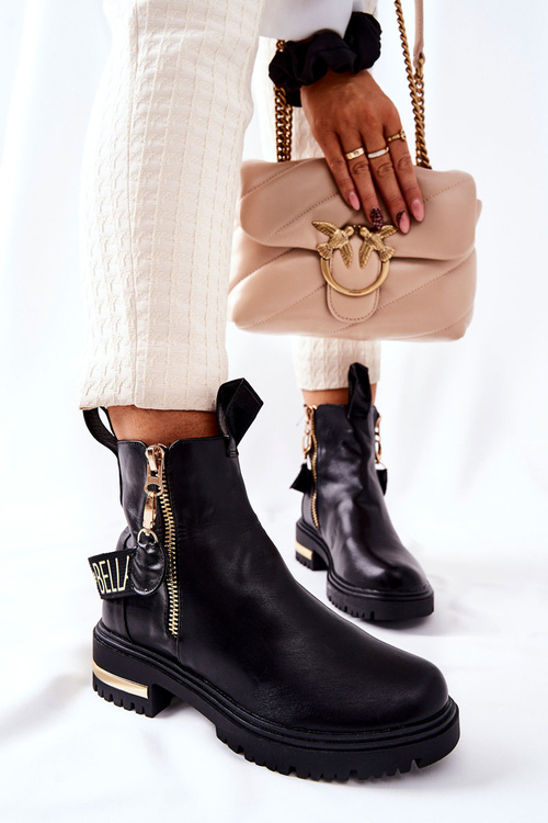 Classic Boots With Strap Black Lorie