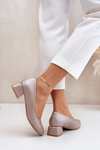 Leather Pumps Lewski 3118 Dark Beige