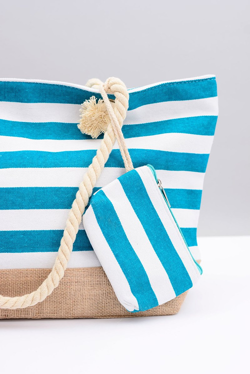 Women's Large Navy Beach Handbag Sea Green