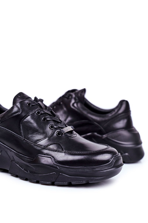 Men’s Sport Shoes Leather GOE Black GG1N3014