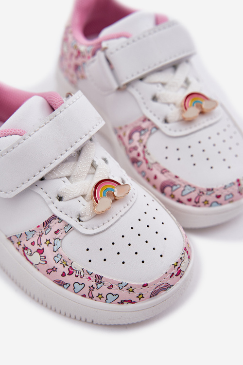 Children's sneakers sports shoes unicorns pink Thalia