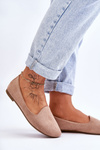 Classic Suede Ballerinas Beige Nash