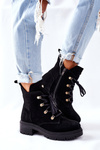 Women’s Suede Boots Black Nicole 2674