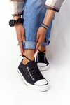 Women's Lace Sneakers Black Candice