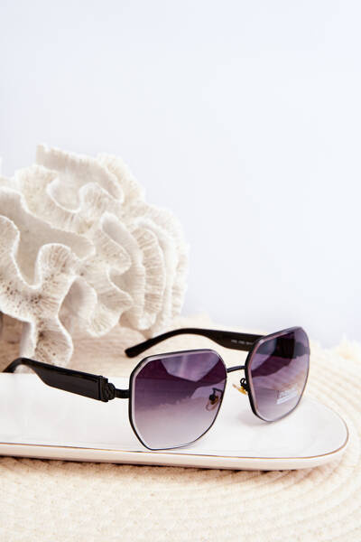 Okulary Przeciwsłoneczne Damskie UV400 Czarne