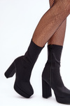 High Heel Boots With A Zip Black Peculia