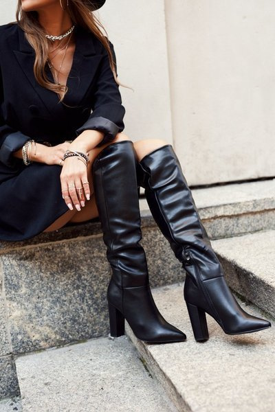 Women's High Boots Warm Black Vellma