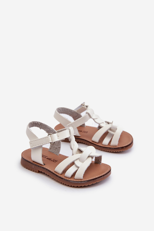 Children's Sandals with Velcro Fastening White Marimona