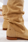 Women's Suede Boots Maciejka 05057-07 Yellow