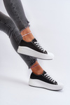 Women's sneakers on chunky platform black Amyete