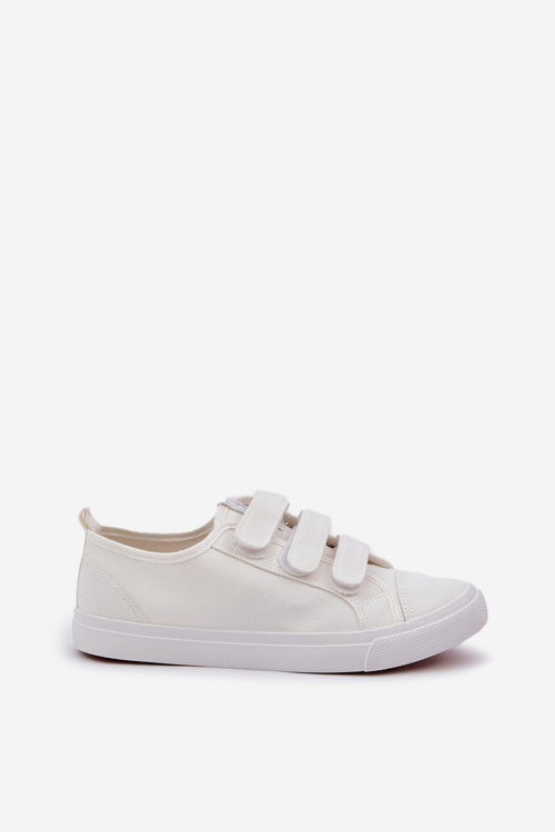 Youth Low Velcro Sneakers White Dilan