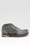 Men's Grey Leather Half Shoes Graziano
