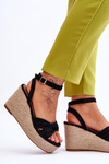Women's Wedge Sandals Black Kendall