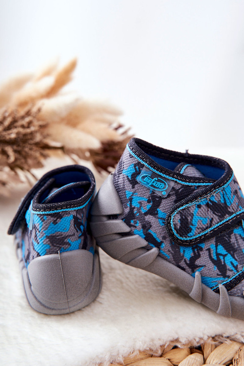 Slippers Befado 523P014 Grey-Blue