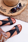 Women's Flat Sandals Sergio Leone SK020 Black Magra