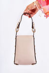 Small Women's Handbag With Ornament Beige Ellies
